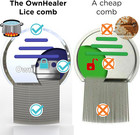 Professional Lice Comb Kit - For Lice  Nits  And Dandruff Removal  Quick Result