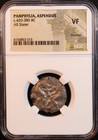 Pamphylia  Aspendus Silver Stater  420-380 Bc  - Ngc Vf   slinger   Wrestlers 
