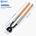 Animal Hoof Trimmer Heavy Duty 29  Wooden Handle With 5  Black Cutting Head