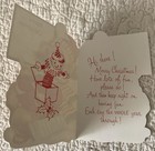 Unused Christmas Dog Puppy Shovel Snow Hat Scarf Vtg Greeting Card 1950s 1960s