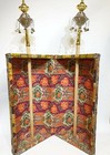 Torah Case Floral Fabric Plated Vintage Sefer Torah Scroll Jewish Gift  Tik