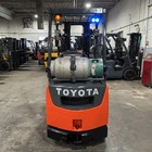 2020 Toyota 8fgcu15 3000lb Used Forklift Lp Gas Triple Mast Sideshift 3759 Hours