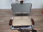 Vintage Ge Chrome Dominion Sandwich Grill Waffle Maker Electric  1210a Read