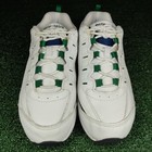 Easy Spirit Sneakers Women 7 5w White Romy Walking Shoes Leather Green Navy Blue