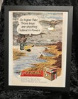 1960 Vintage Federal Hi-power Sporting Ammo Duck Cartoon Print Ad Ephemera Frame