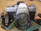 Lot Of Vintage Cameras  Lenses  And Filters  Minolta Srt-101  Kodak Instamatic  