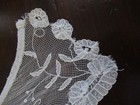 Vtg Lady s Dress Collar Brussels Princess Lace   Ivory