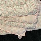 Allyson Kent Pink Twin Reversible Comforter Stripe  Floral Usa Cottagecore Dorm