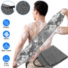 Shower Back Scrubber Cloth Bath Towel Exfoliating Body Brush Cleaning Strip