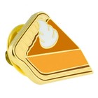 Pinmart s Pumpkin Pie Slice Autumn Dessert Food Enamel Lapel Pin