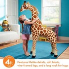 Melissa   Doug Giant Giraffe - Lifelike Plush Stuffed Animal  over 4 Feet Tall 