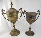 Rare Antique 19thc Ornate Deykin   Sons Silver Plate Handled Trophy Urn Dragon
