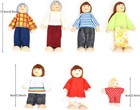 People Of 7 Miniature Figures And 2 Pets  Dollhouse Dolls Fami
