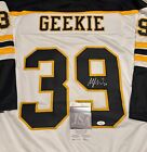 Morgan Geekie Boston Bruins Autographed Signed Black Style Jersey Xl Coa jsa