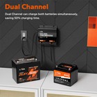 Litime 14 6v 29 2v 10a Dual Bank Smart Battery Charger For Lifepo4 Lead Acid Ncm