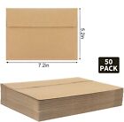 50 Pcs Kraft Envelopes 5x7 Inches A7 Invitation Envelopes For Invitations Party