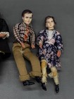 Vintage Lot Of 9 Dollhouse People 