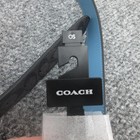 Coach Belt Mens One Size Charcoal Black Pool 38mm Signature Leather Nwt