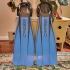 Cressi-sub Frog Diving Snorkling Blue Scuba Fins  Size Xl