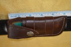 Real Leather Knife Belt Holster Horizontal Sheath Us Made For 4  Folding Knives