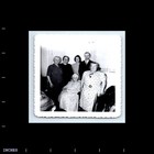 Old Vintage Square Photo Man Women In Living Room Snapshot Photograph Pic