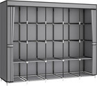 83 Inch Wide Portable Closet Wardrobe  Clothes Storage Rack Organizer
