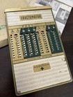 Rare Vintage Addimax Addiator Fractometer Mechanical Calculator