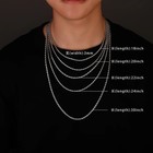 2-6mm Stainless Steel Necklace For Women Men Never Fade Waterproof Twisted Rope