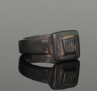 Ancient Roman Bronze Inscribed Ring - Circa 2nd Century Ad   03321 