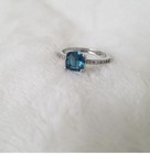London Blue Topaz Silver Ring Size 10
