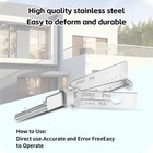 2 In 1 Ss001 Lock Key Precision Hook And Pick Kit Maintenance Repair Tool