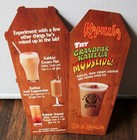 Grandpa Munster Kahlua Mudslide Irish Cream Vodka Ice Store Bar Display Sign