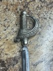 Vintage 6 Inch Rock Eagle Letter Opener Silver Tone Metal See Photos