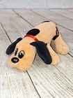 Vtg 1986 Tonka Pound Puppies Plush Dog Stuffed Animal 8  Brown   Black Spots