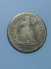 1871 S Seated Liberty Dime With Hole  1075
