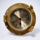 Ships Time Quartz Brass Porthole Maritime Yacht Boat Clock Works 