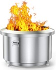 Onlyfire 24 Inch Outdoor Smokeless Fire Pit Stainless Steel Fire Bowl  Portable