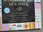 Scrapbook Paper Pad  12x12  48 Sheets Of Paper   Stickers New