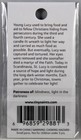 Tiny Saints St  Lucy Charm - Paracord  Bracelets  Backpacks  Purses Gifts New