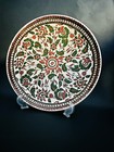 Vintage Intricately Hand Painted Polychrome Plate Wall Art Kutahya Turkey 10 5   