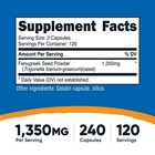 Nutricost Fenugreek Seed 675mg  240 Capsules - Gluten Free   Non-gmo