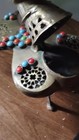 Vintage Decorative Brass Bird Incense Burner With Colored Stones Unique Design