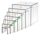 T z Tagz Acrylic Risers     3pc Set  3   4   5   Colorful Tiered Display Stands