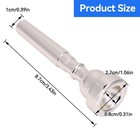 Bach Trumpet Mouthpiece 3c  New Silver Gold Plated Trumpet Mouthpiece 3c Size