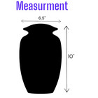 Large Green Cremation Urn For Adult Human Male Female Ashes Various Custom Text