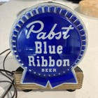 Vintage Pabst Blue Ribbon Beer Light Up Sign Beer Mancave Not Working