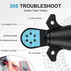 Wushixan Trailer Light Tester  7 Pin Plug Testerwith Size A  Black 