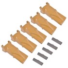 5 Pk V33 V33syl Bucket Digging Teeth W  V33pn Flex Pins For Adapter Excavator