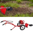 Lawn Mower Trimmer 2 Stroke Gasoline Brush Cutter Hand Push Grass Cutter Garden