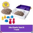 Folding Sand Box With 2lbs Kinetic Sand  7 Molds   Tools  Sensory Toy For Kids